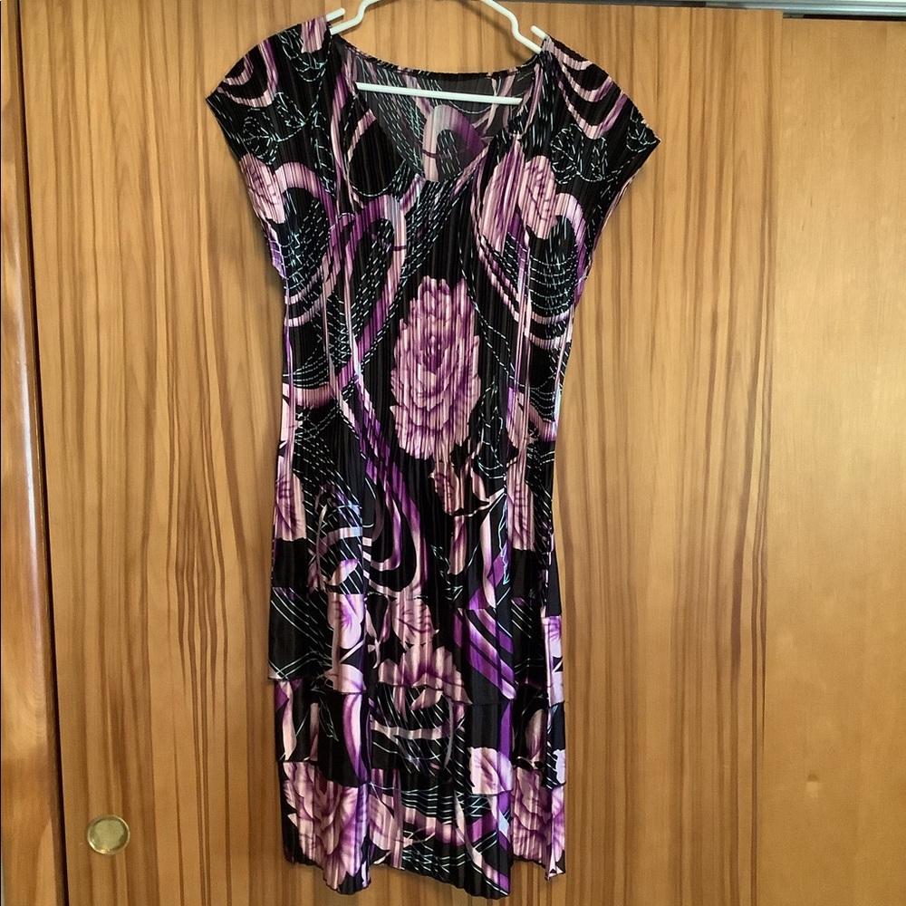 Accordion Pleat Polyester Boutique Dress